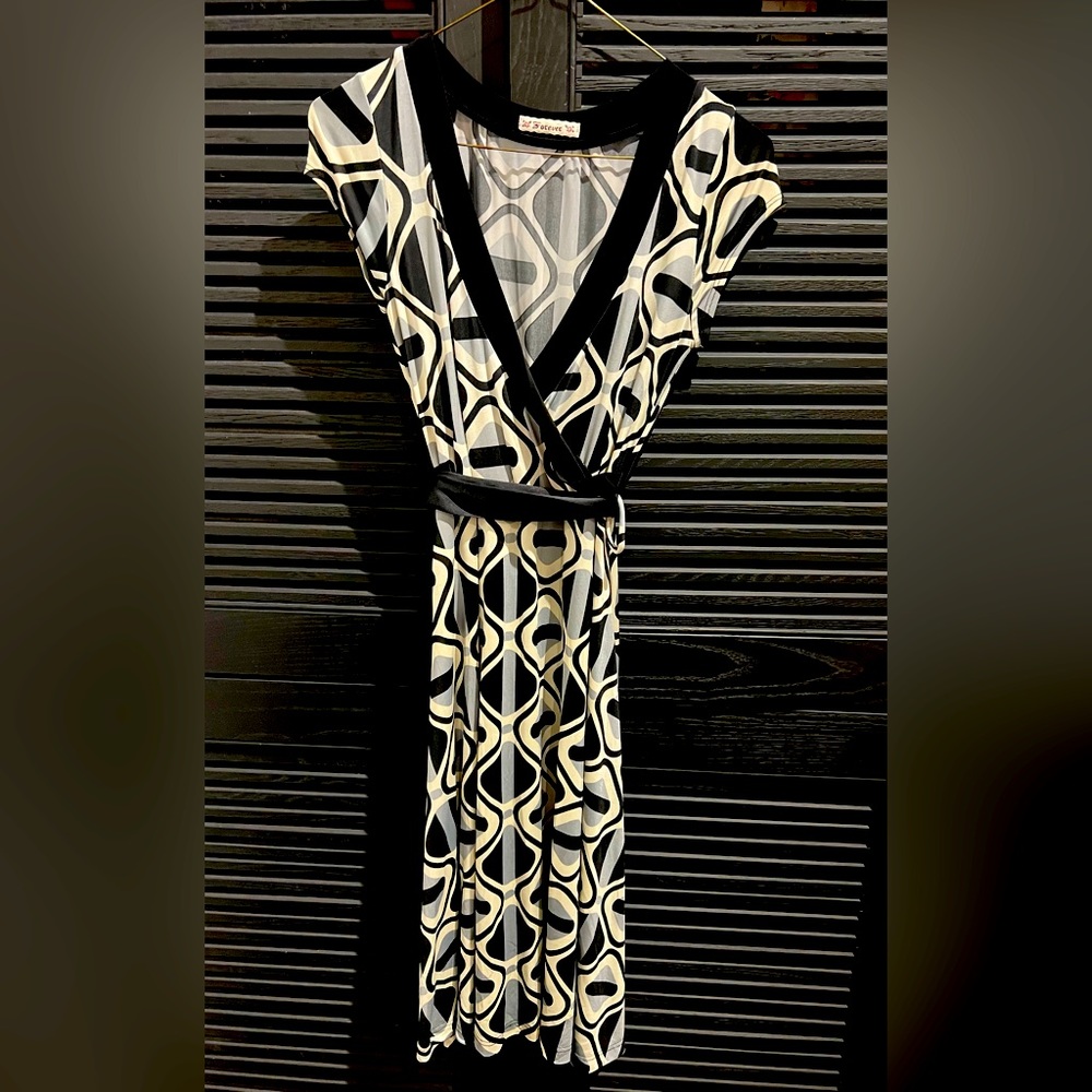 Belted Midi Wrap Dress